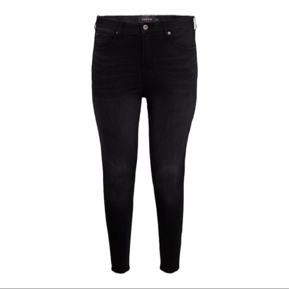 TORRID SKY HIGH SKINNY JEAN - PREMIUM WASHED BLACK